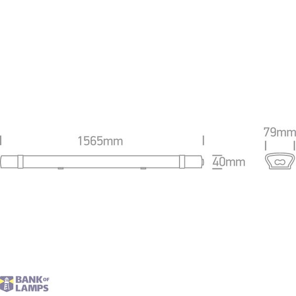 IP65 LED CONNECTABLE 45W DL 1565mm 100-240V image 2