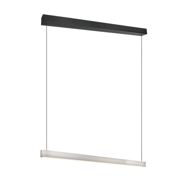 Wallace LED pendant brushed steel image 1