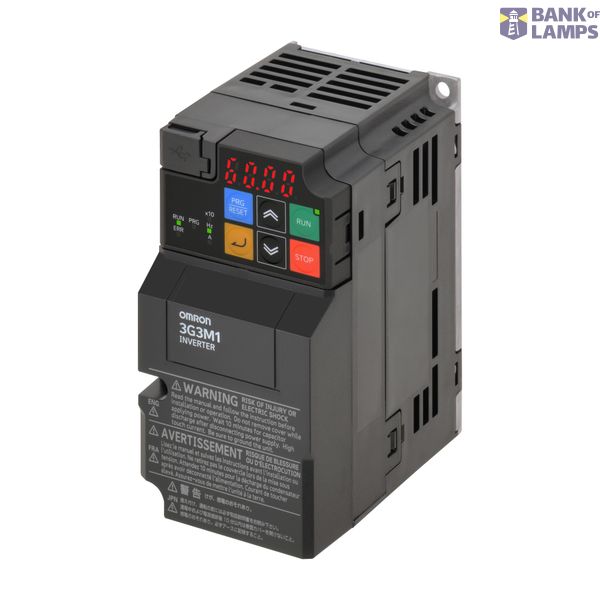 M1 AC Drive, 0.4/0.75 kW (HD/ND), 3.0/3.5 A (HD/ND), 200 VAC, 3~ input image 1