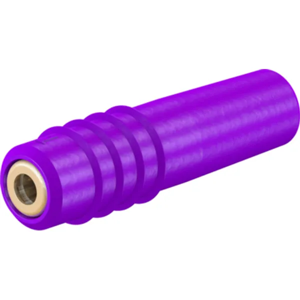 1 mm jack, solder connection, 0.25 mm², purple, 22.2603-26 image 1