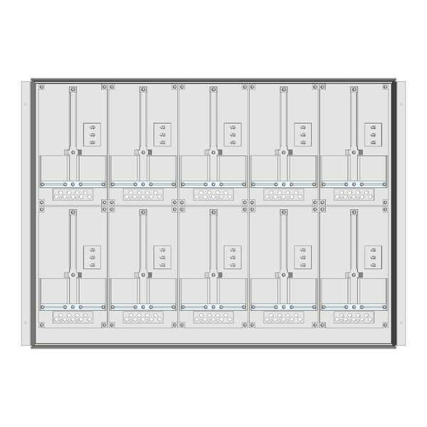 Meter box insert 2-rows, 10 meter boards / 17 Modul heights image 1
