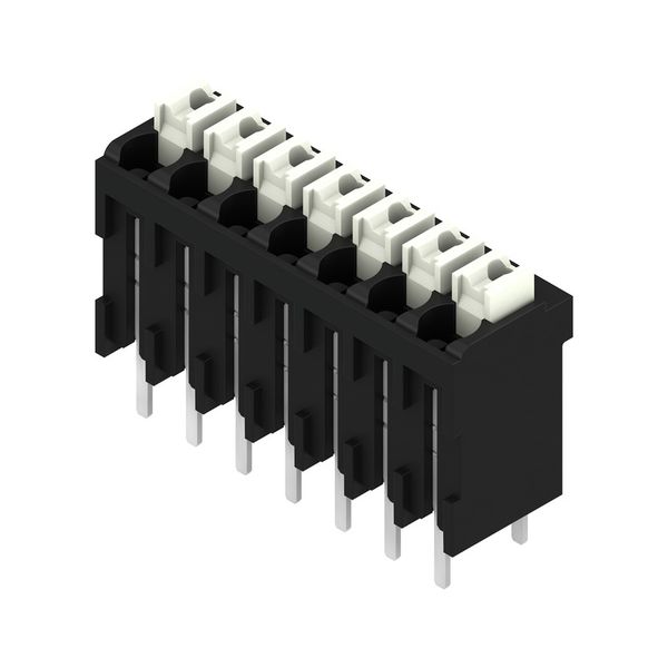 Printed circuit board terminals, 3.50 mm, Number of poles: 7, 180°, Solder pin length (l): 3.5 mm, black, PUSH IN with actuator, Clamping range, max. : 1.5 mm², Tube image 2