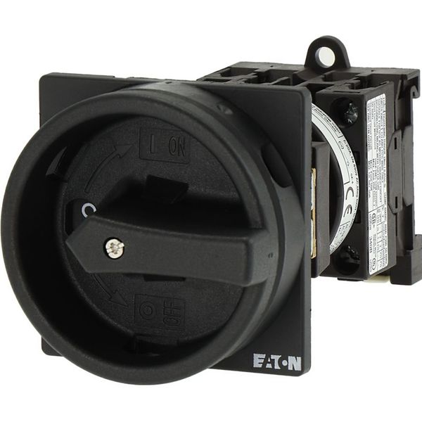 T0-2-8900/V/SVB-SW Main switch, T0, 20 A, rear mounting, 2 contact unit(s), 3 pole + N, STOP function, With black rotary handle and locking ring, Lockable in the 0 (Off) image 19
