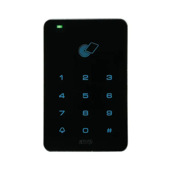 NUMERIC KEYPAD FOR ACCESS CONTROL - RGB BACKLIGHT TOUCH DISPLAY. INTEGRATED MIFARE READER. PROTECTED OUTDOOR INSTALLATION. BLACK COLOR. image 1