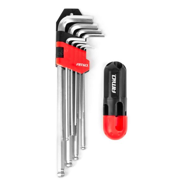 Imbus hex keys CRV 9pcs AMIO-04303 image 1
