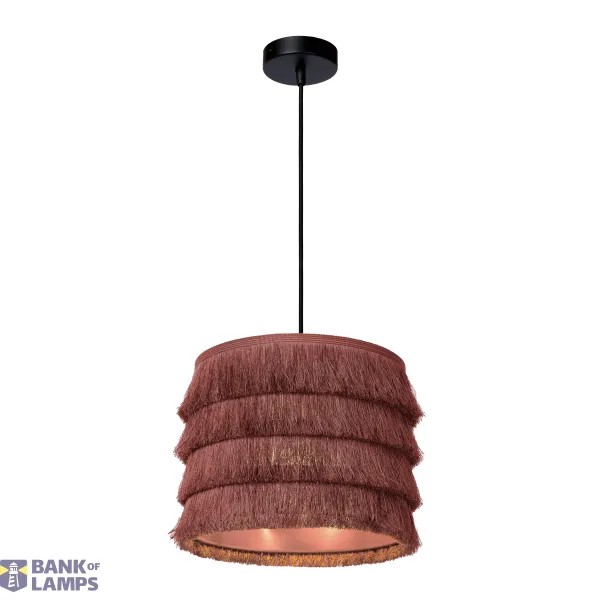 Lucide EXTRAVAGANZA TOGO - Pendant light - Ø 25 cm - 1xE27 - Pink image 1