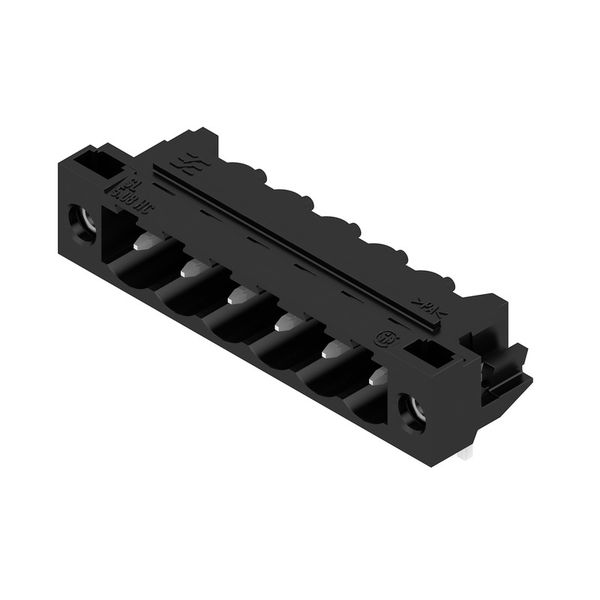 PCB plug-in connector, male header, Solder flange, THT solder connection, 5.08 mm, Number of poles: 6, 90°, Solder pin length (l): 3.2 mm, tinned, black, Box image 3