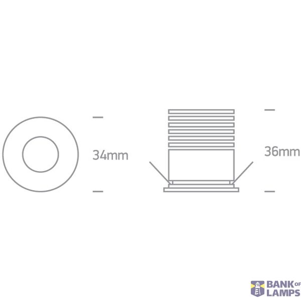 WHITE COB LED 2W WW 700mA 36deg IP44 image 2