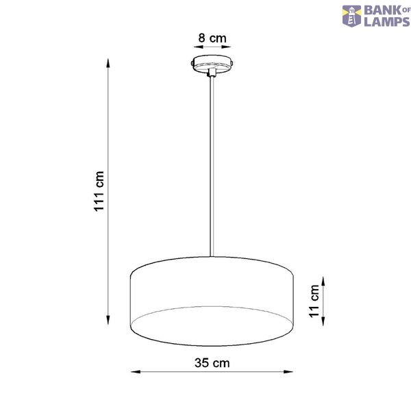 HANGING LAMP ARENA 35 BLACK E27 2X60W IP20 image 6