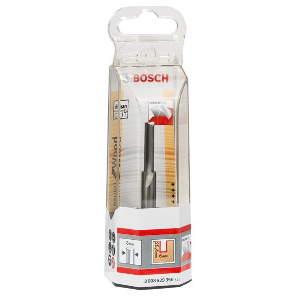 Expert for Wood Straight Bit, solid carbide, 8 mm, D1 6 mm, L 25.4 mm, G 76 mm image 2