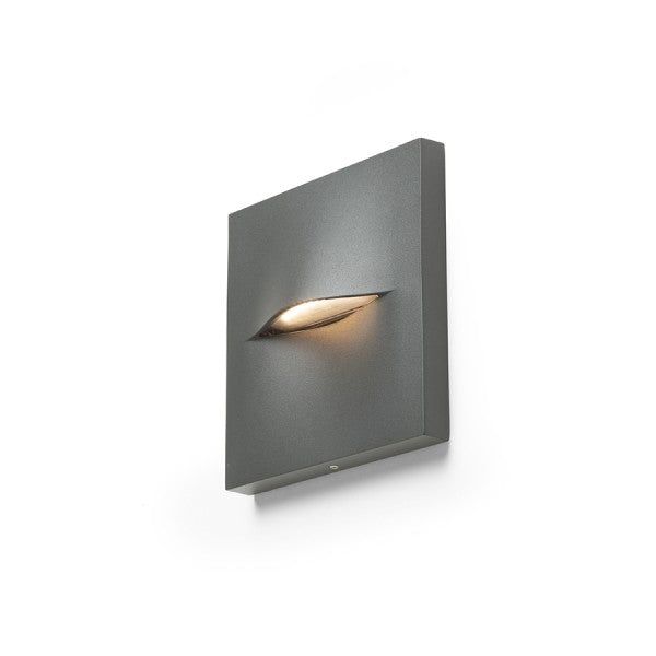 BOBO SQ wall anthracite grey 230V LED 3W IP65 3000K image 1