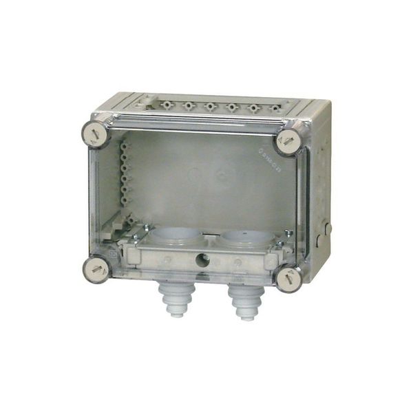 KST32-150 Panel enclosure, with gland plate and cable glands, HxWxD=187.5x250x175mm image 4