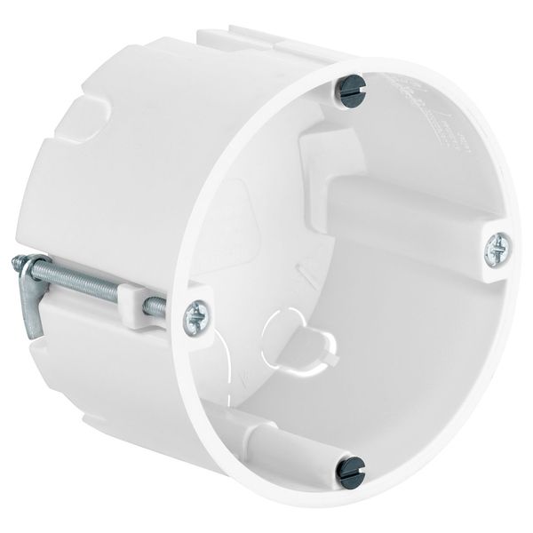 Cavity wall one-gang box halogen-free, for thin boarding image 1