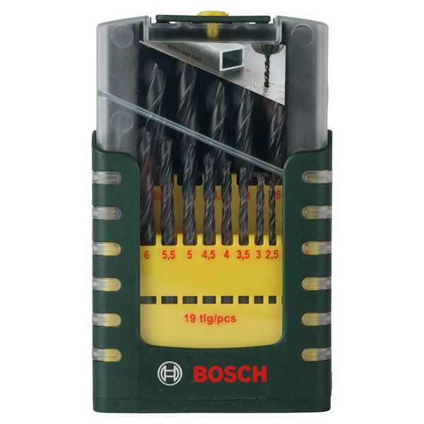 19-piece HSS-R metal drill bit set image 1