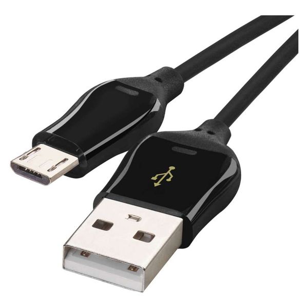 USB 2.0 A/Male - micro B/Male 1m black image 1
