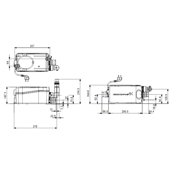 Fecaliën Opvoerinstallatie SoloLift2 D-2 image 2