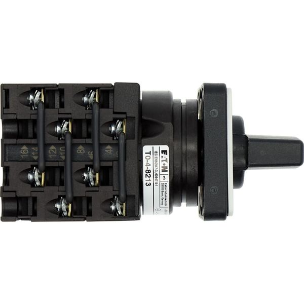 T0-4-8213/E Changeoverswitches, T0, 20 A, flush mounting, 4 contact unit(s), Contacts: 8, 60 °, maintained, With 0 (Off) position, 1-0-2, Design number 8213 image 12