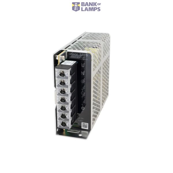 Power Supply, 100 W, 100 to 240 VAC input, 24 VDC, 4.5 A output, DIN-rail mounting, remote control S8FS2040A image 1