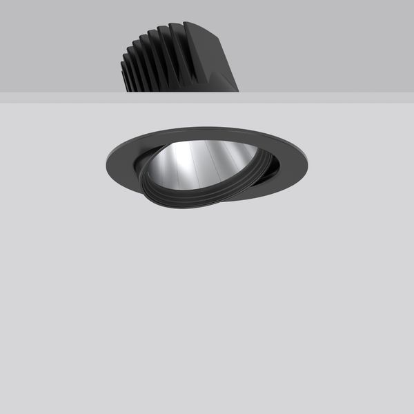 RONDOS maxi, 25 W, 3350 lm, 940, black, on/off Recessed projectors, D  image 2