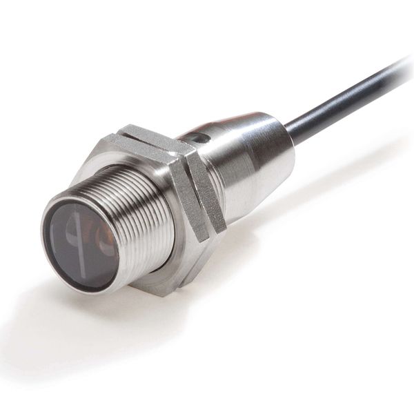 Photoelectric sensor, M18 threaded barrel, stainless steel, red LED, d E3FC7012R image 2