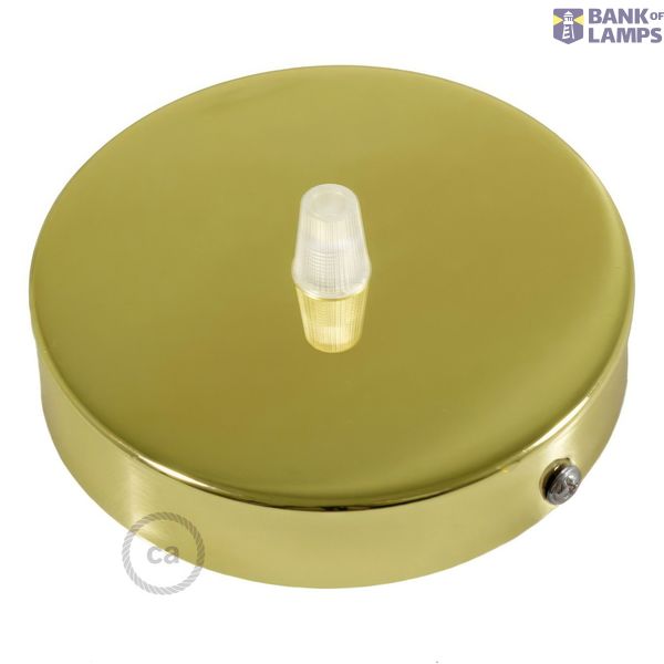 Cylindrical metal ceiling rose kit image 2