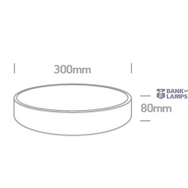 WHITE PLAFO LED 20W WW IP20 230V image 2