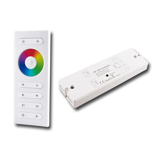 RF controller set - RGBW, 1 zone, white + receiver image 1