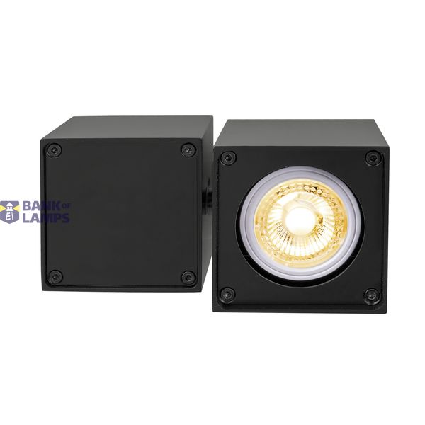ALTRA DICE CL, Indoor surface-mounted wall and ceiling light, single, QPAR51, black image 3