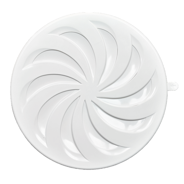 circular grille with adjustable duct size system image 1