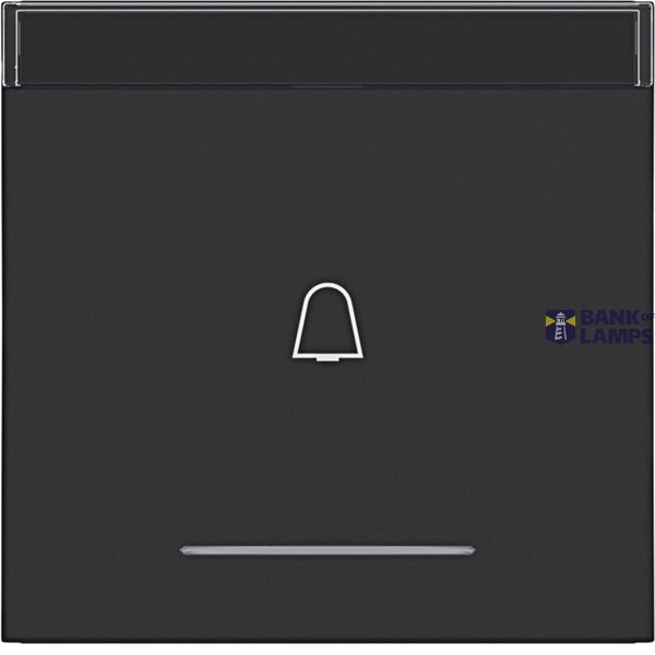 Rocker single, bell symbol imprint, clear lens, A.x/C.x, night black matte image 1