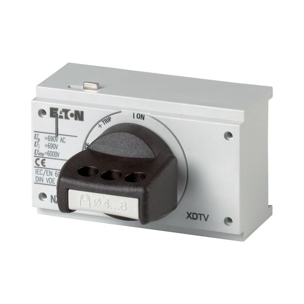 Rotary handle, black, lockable on the handle, NA type image 3
