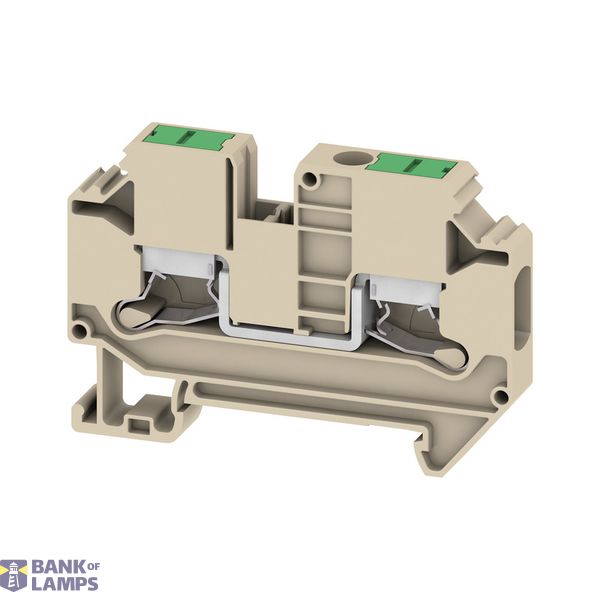 Feed-through terminal block, SNAP IN, dark beige, 6 mm², 41 A, 1000 V, image 1