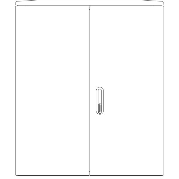 Cable management enclosure 2 door, F6, RAL7032, IP44 image 2