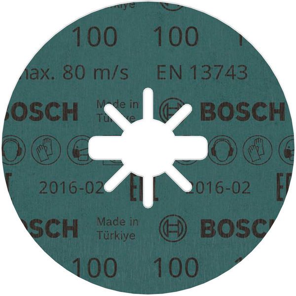 X-LOCK Fibre sanding discs, Ø115mm, G 100, R574, Best for Metal, 1pcs image 1