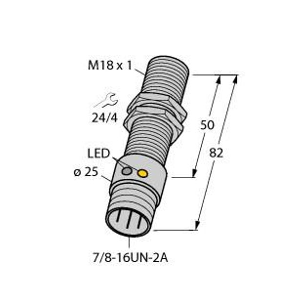Inductive Sensor   BI5U-G18-ADZ30X2-B1331 image 1