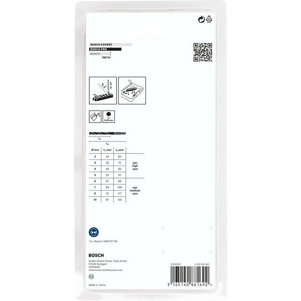 Impact Control HSS Drill bit pack, 8-pieces 8 pcs. image 1