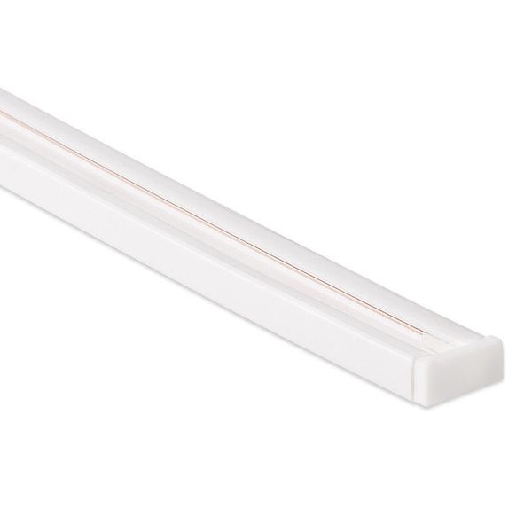 Plastic DC power strip with 3M tape, max. 25A, white color, 2m image 1