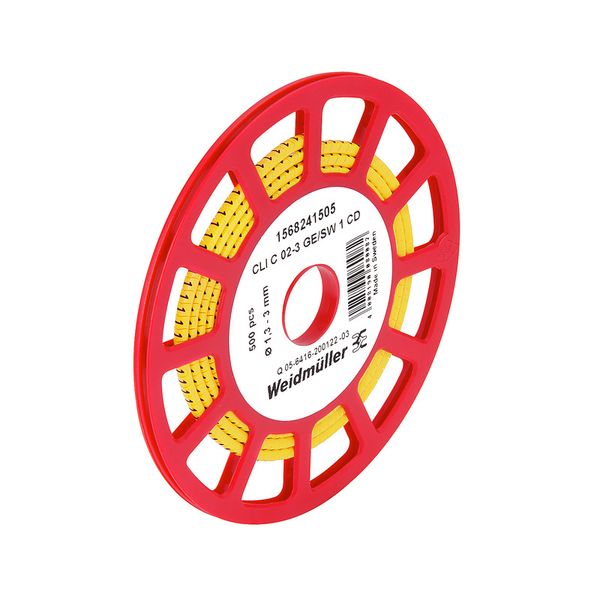 CableLine, Conductor and cable markers, 1.3 - 3 mm, 3 x 3.4 mm, yellow image 2
