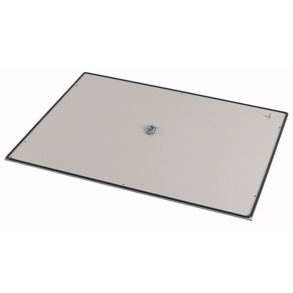XLST5A858 Bottom-/top plate, closed Aluminum, for WxD = 850 x 800mm, IP55, grey image 1