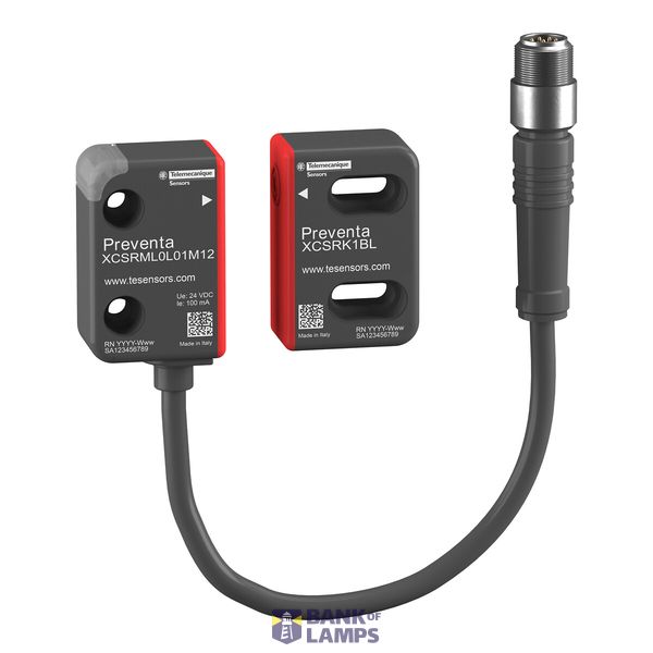 Miniature RFID safety switch, Single model, unlimited pairing, M12-8pi image 1