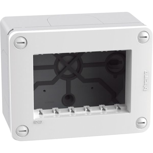 IP40 box - 3 modules - white image 1