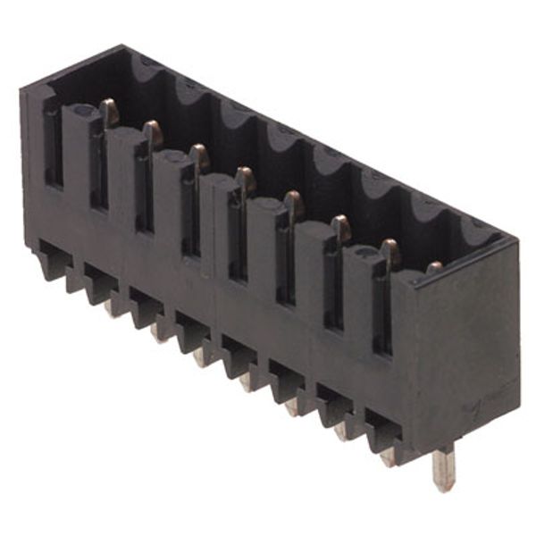 PCB plug-in connector, male header, closed side, THT/THR solder connection, 3.50 mm, Number of poles: 13, 180°, Solder pin length (l): 3.2 mm, tinned, black, Box image 1