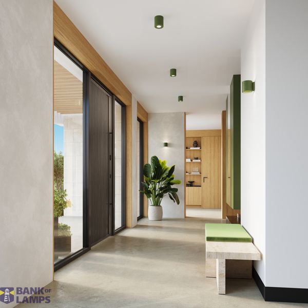 Wall lamp ORBIS concrete olive green image 10