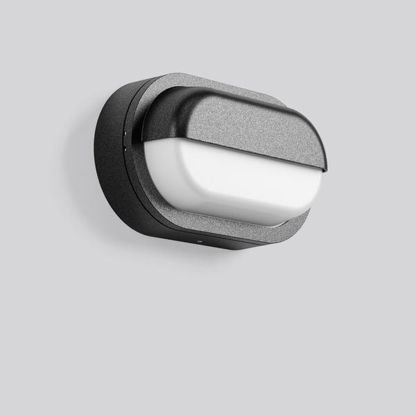 Alu-Lux oval, 12 W, 330 lm, 840, anthracite, Phase-cut Wall luminaires image 2