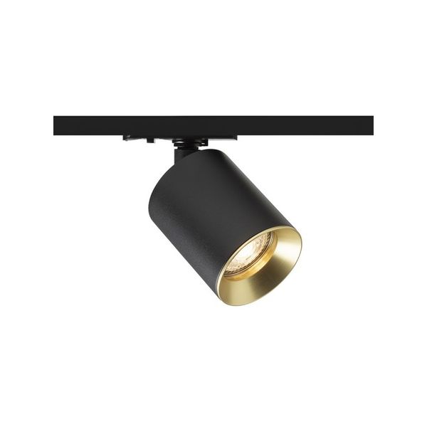 DARIO for 1-circuit tracks black brushed brass 230V LED GU10 9W image 1
