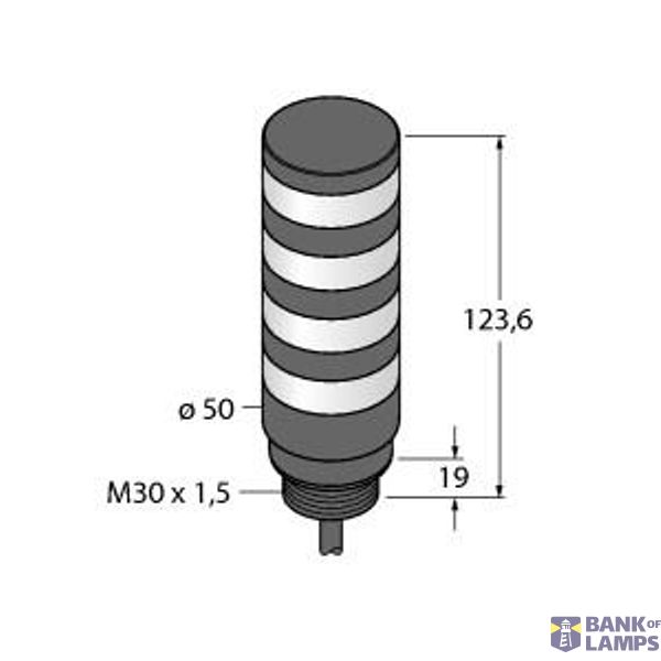 LED Signal Light Tower Light   TL50BLBGRY image 1