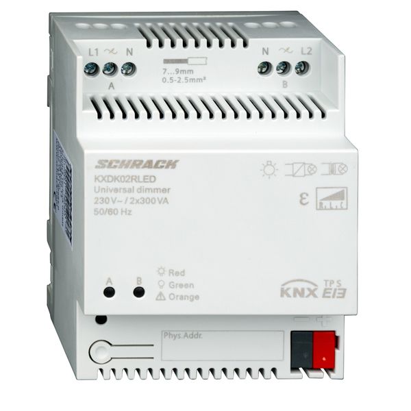 KNX Universal dimming actuator, 2x300VA (for dimmable LED) image 3