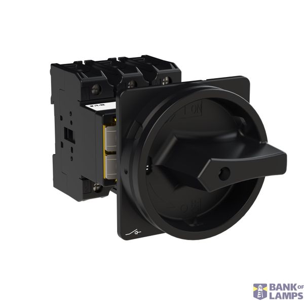 P3 Main switch, 80 A,Rear mounting, 3 pole, Form V/SVB, Black, Door co image 9
