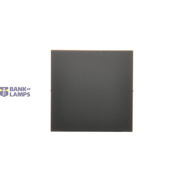 Single button for switches and push buttons, black matt image 1