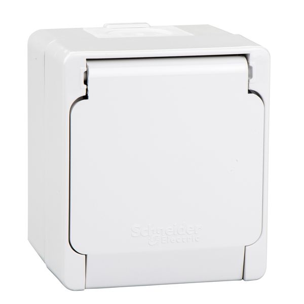 SSO sideE 16A surface IP54 screws white image 1